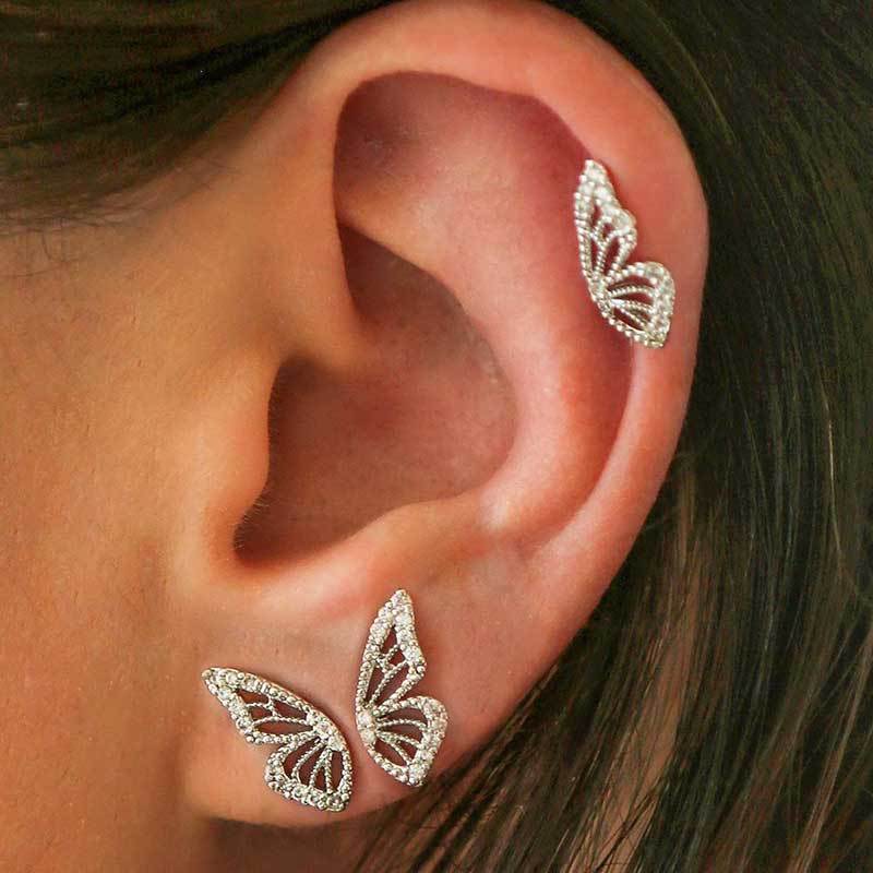 Crystal Butterfly Earrings