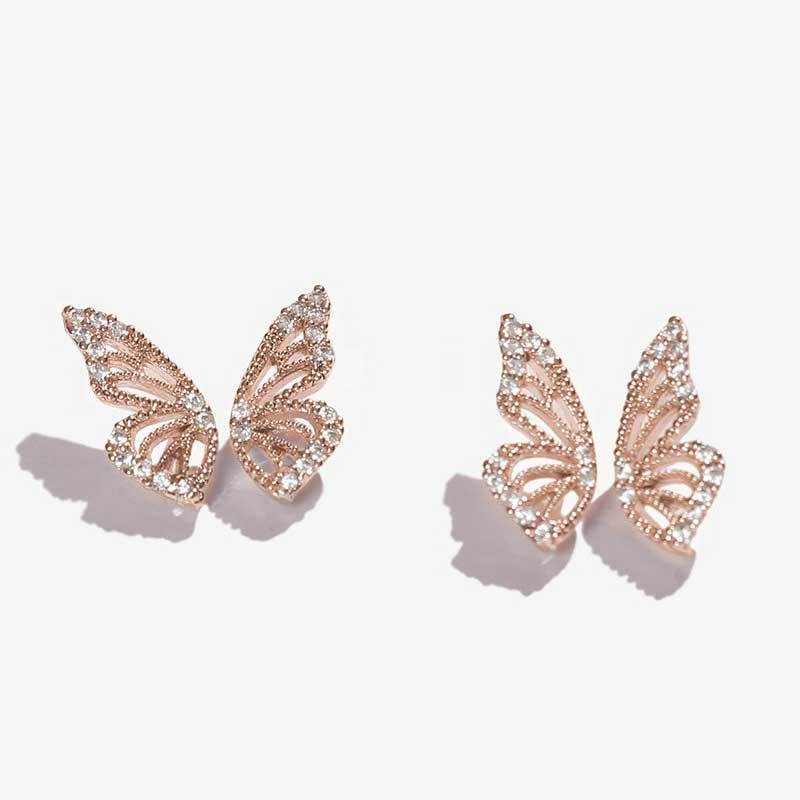 Crystal Butterfly Earrings