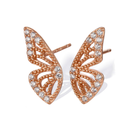 Crystal Butterfly Earrings