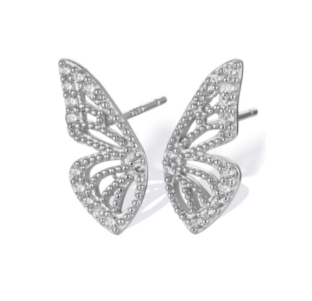 Crystal Butterfly Earrings